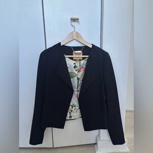 Ted Baker Black Blazer with Floral Lining